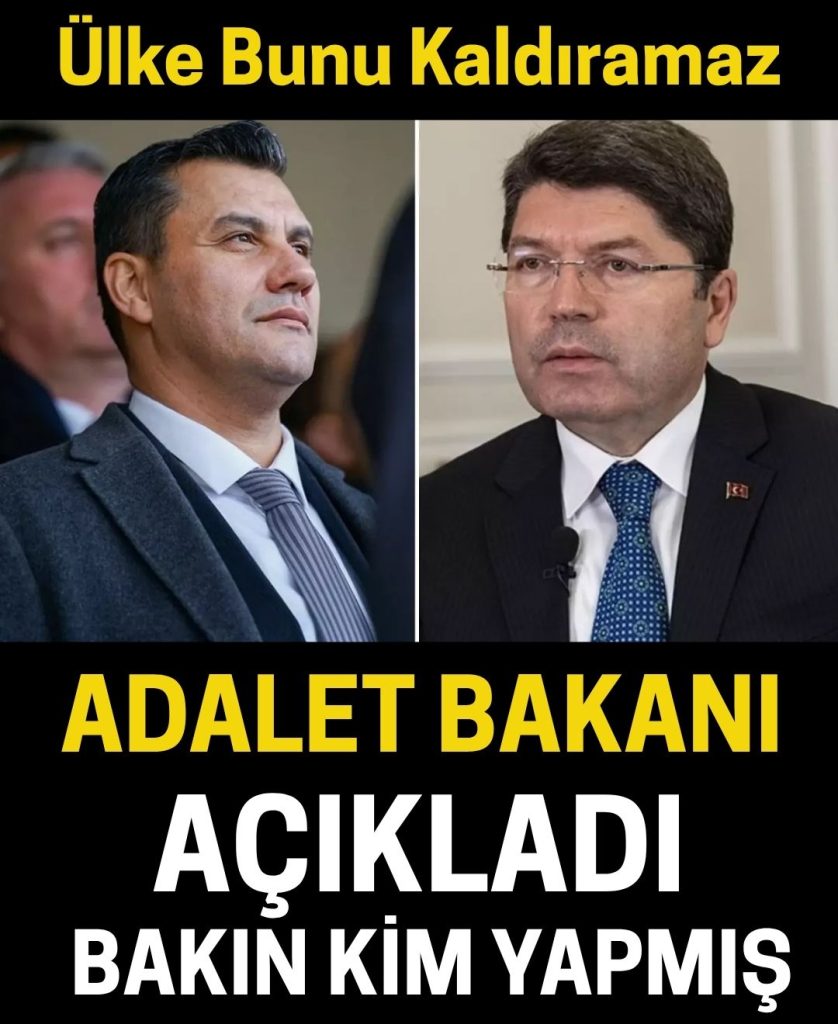 Bakan açıkladı bakın kim yapmış