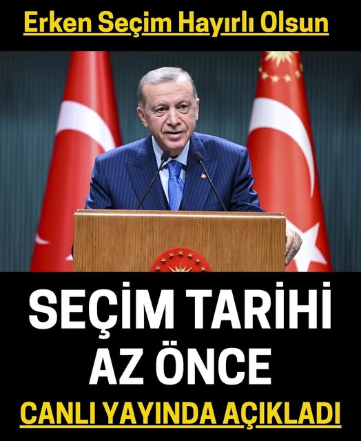 Erken seçim hayırlı olsun