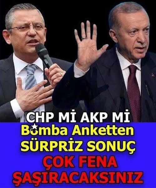 Anket Sonuçları Geldi.