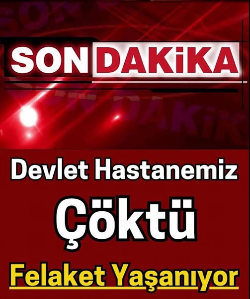 Devlet hastanesi çöktü