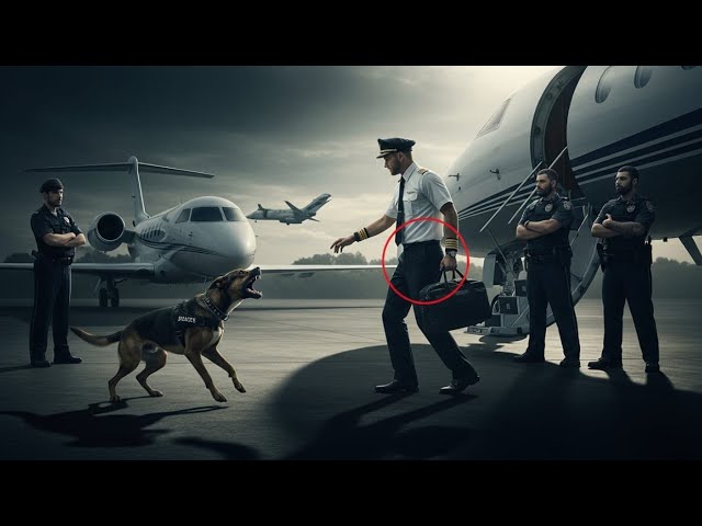 Güvenlik köpeği kalkıştan önce pilotu durdurdu