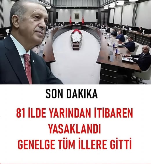 Karar bugün alındı yarından itibaren