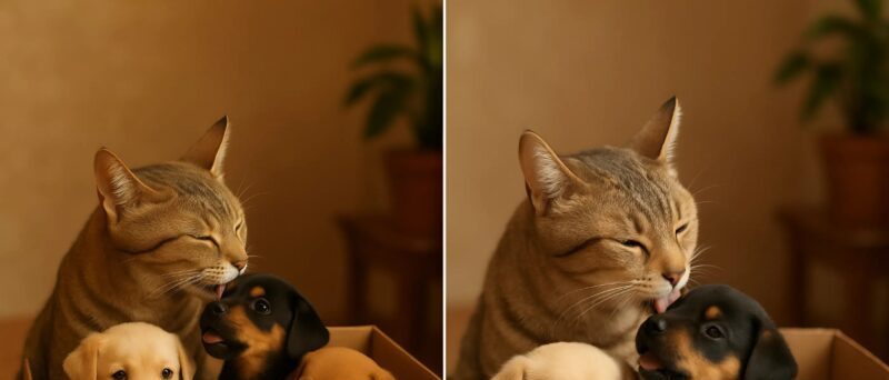 Kedim kim bilir nereden eve yavru köpek getirdikten sonra bir polis kapıyı çaldı