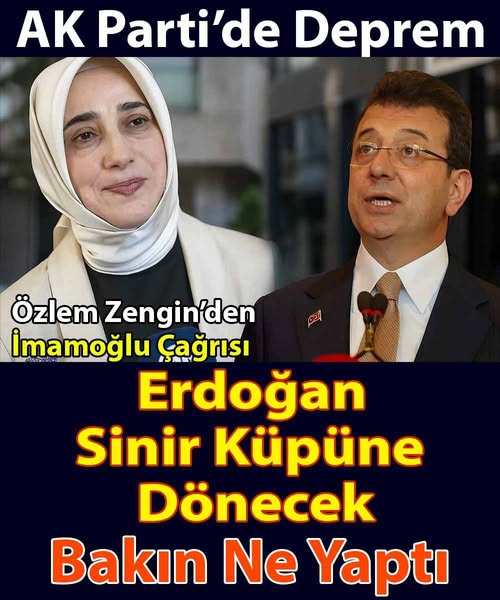 Özlem Zengin’den İmamoğlu çağrısı