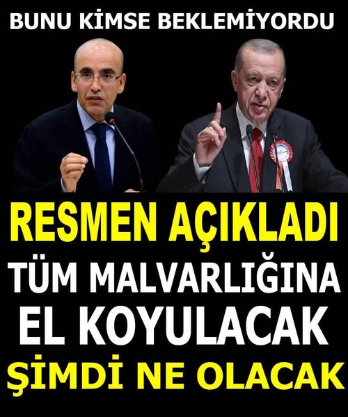 Tüm mal varlıklarına el konulacak