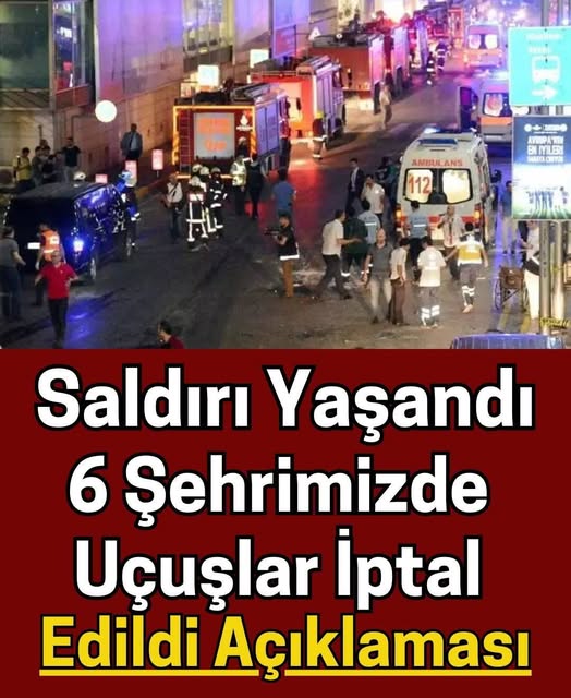 Tüm uçuşlar iptal