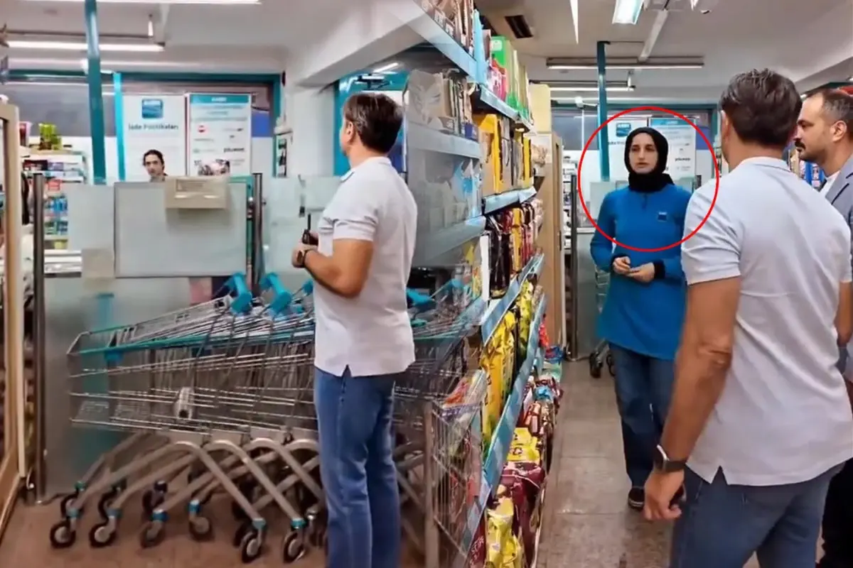 Zincir marketi denetime giden belediye başkanı,