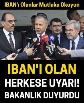 Bakanlık herkesi uyardı.