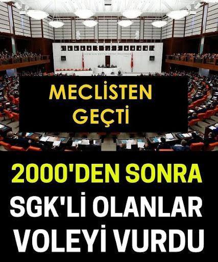 Emeklilik için meclisten geçti