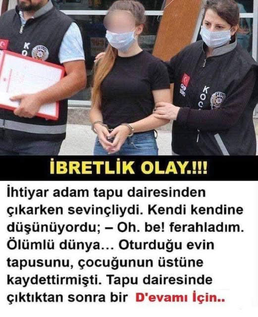 İhtiyar adam tapu dairesinden çıkarken sevinçliydi