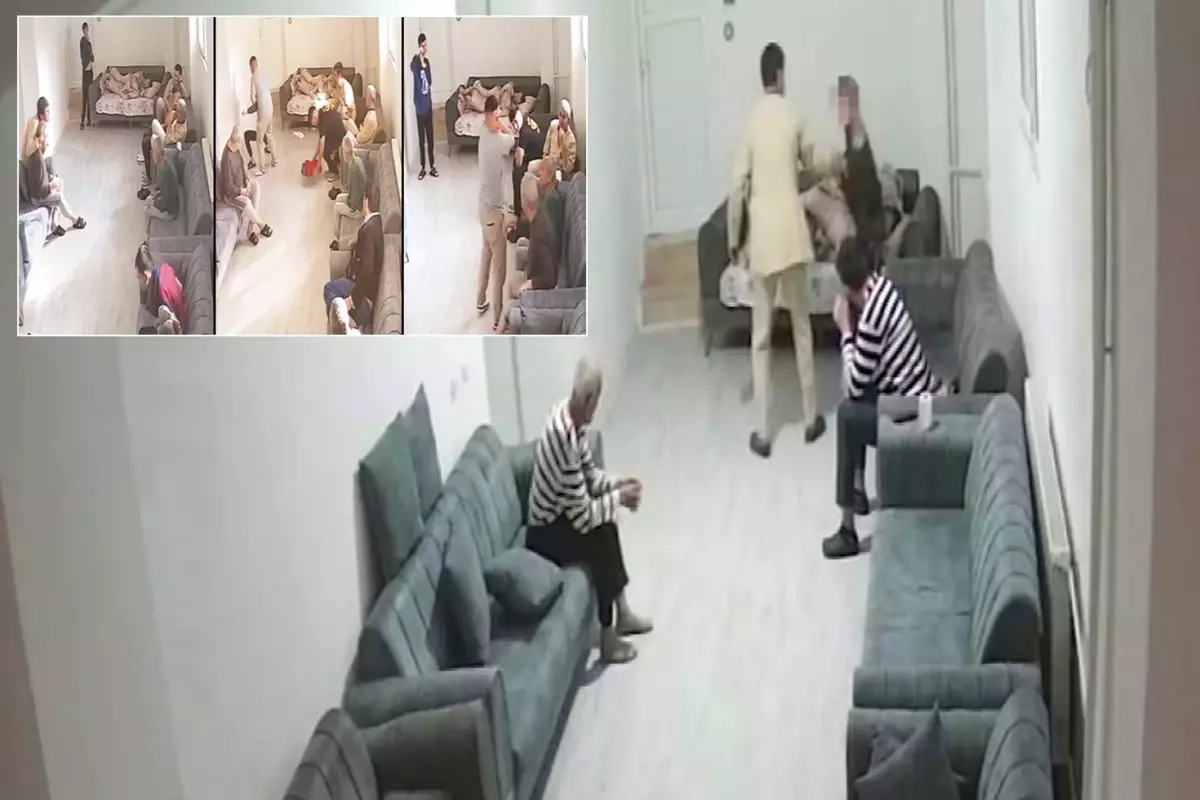 Koridorda bile tokat görüntüsü varsa