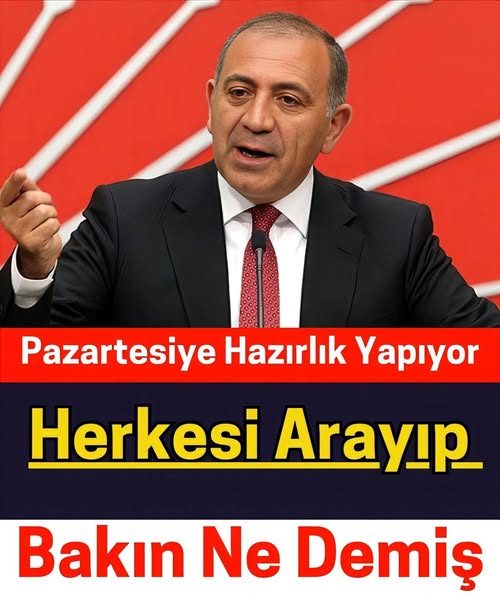 Pazartesiye hazırlık yapıyor herkesi aramış