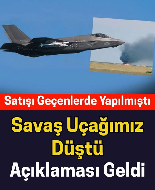 Savaş uçağımız düştü açıklaması