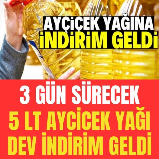 DEV ayçek yağı indirimi