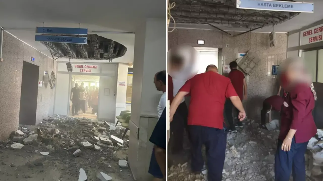 Devlet hastanesi çöktü