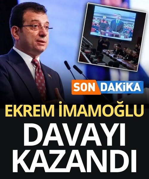 İmamoğlu davayı kazandı