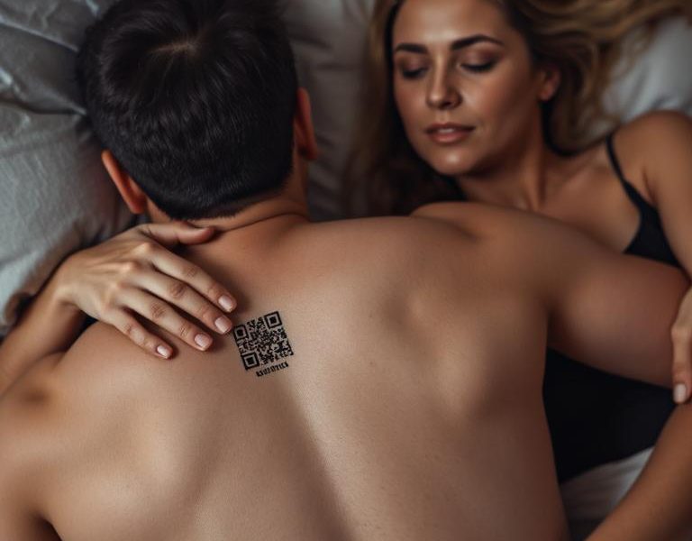 Kocam uyurken sırtında barkod