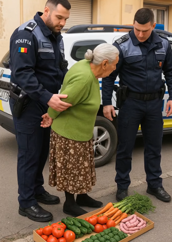 Polis, sokakta yasadışı olarak mal satan zavallı yaşlı kadın için üzüldü