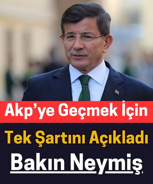 Tek şartı varmış bakın neymiş