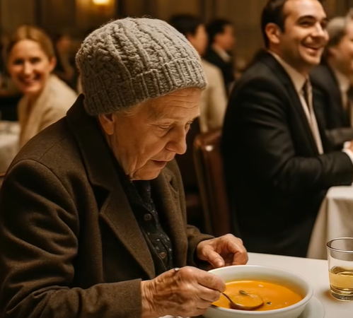 Eski giysiler giymiş bir kadın