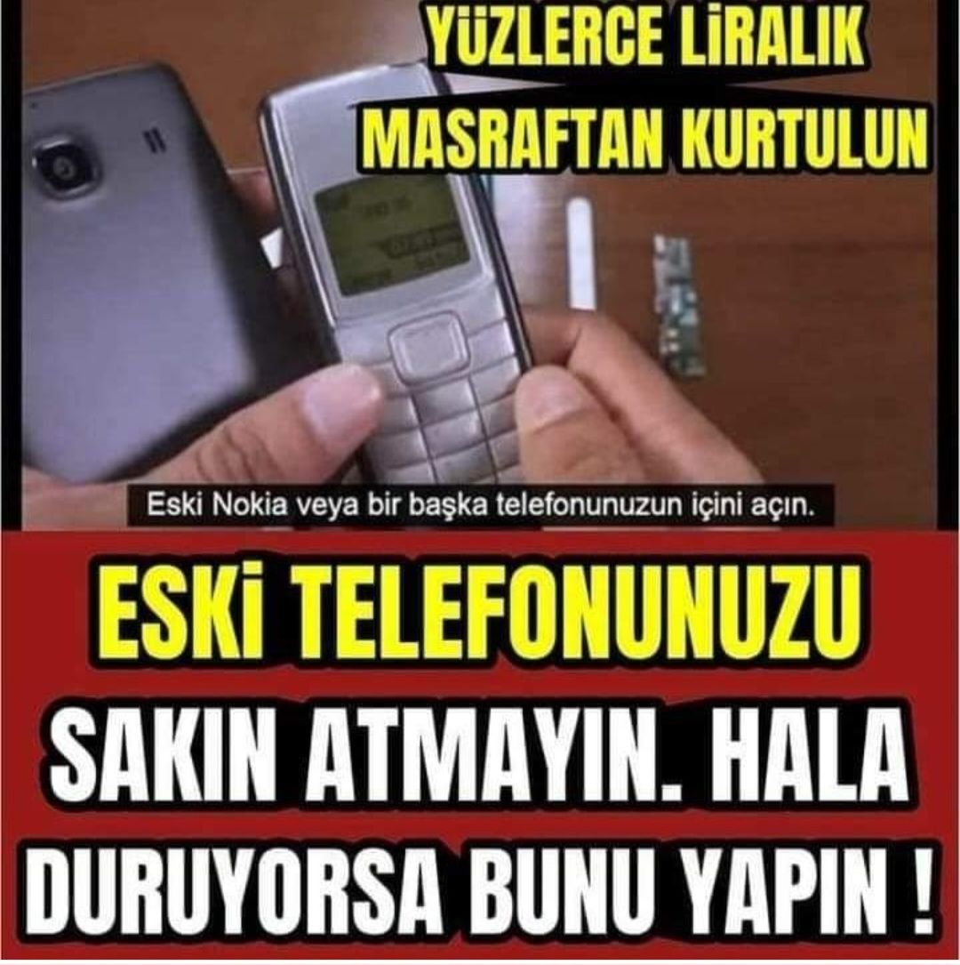 Eski telefonlarınızı sakın atmayın