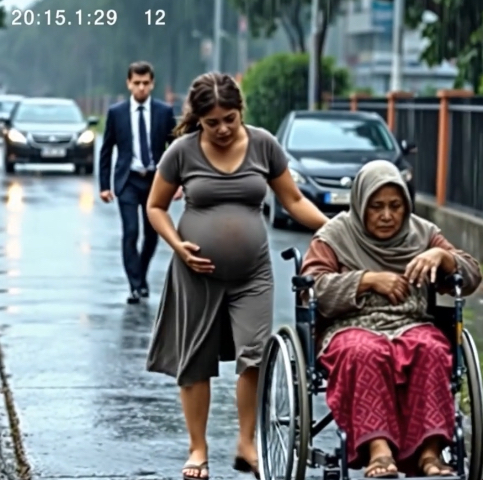 Evsiz Hamile El Arabası İticisi Milyarder Annesi Olduğundan