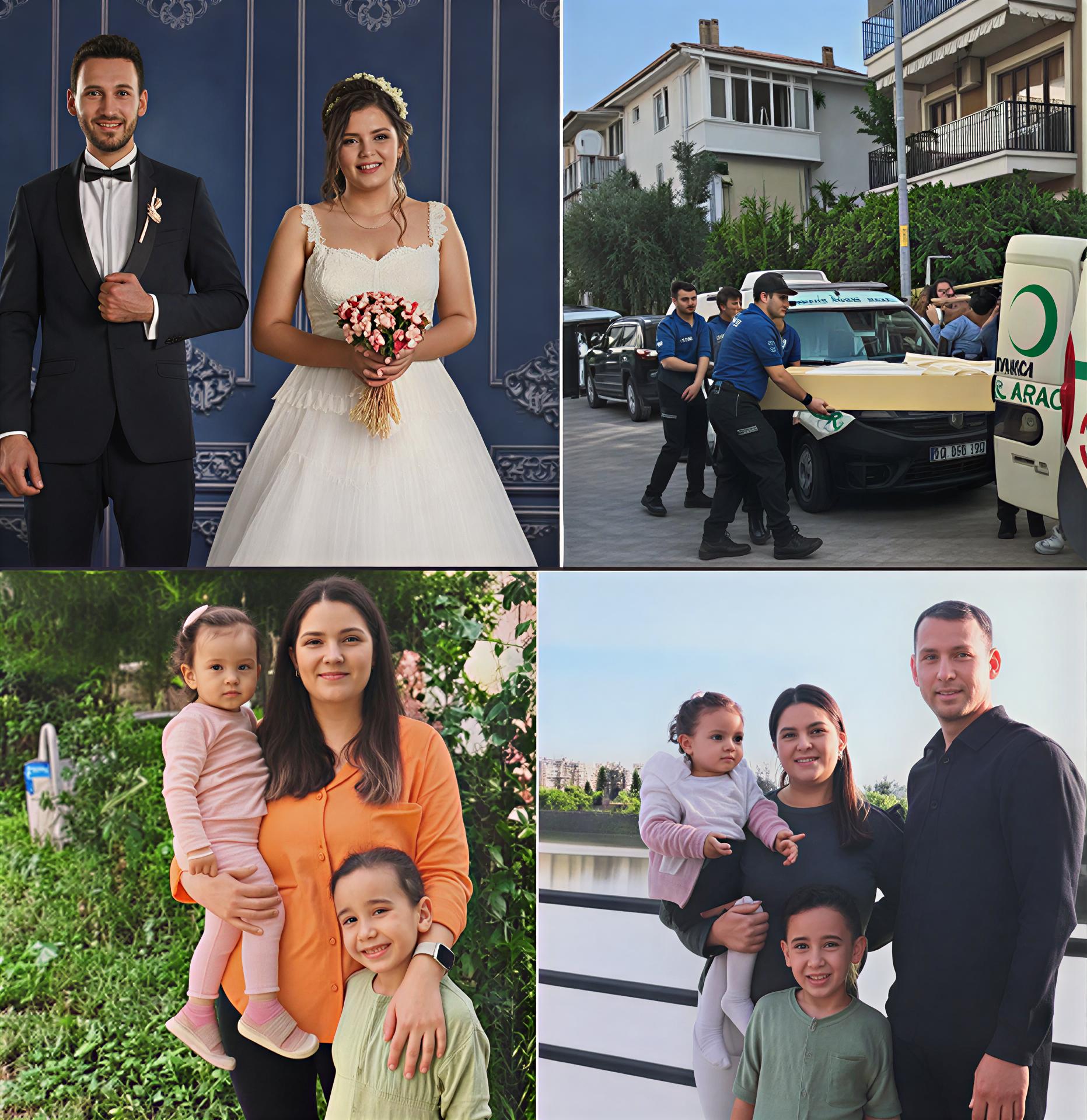 Karısı ve yaşları küçük 2 çocuğu uyuyordu