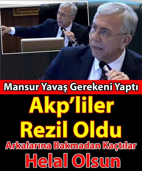 Mansur Yavaş Akp’lileri Rezil Etti