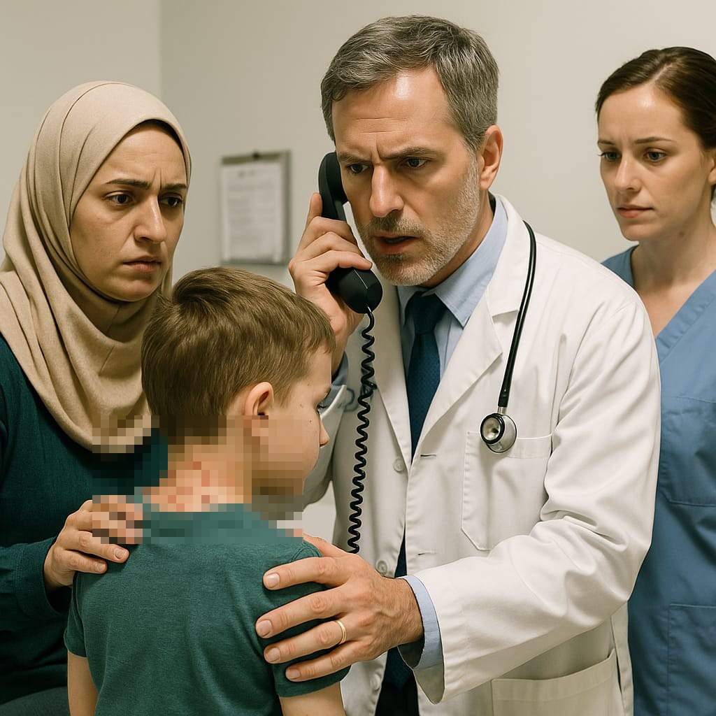 Oğlumun kafasında ve ensesinde