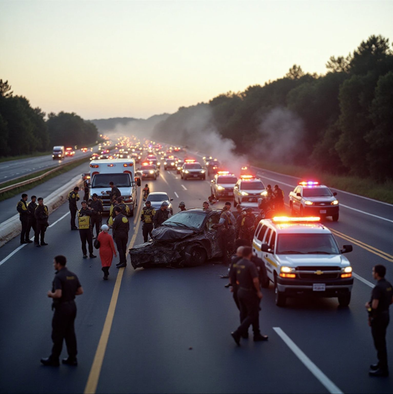 Otoyolda büyük bir şey oldu