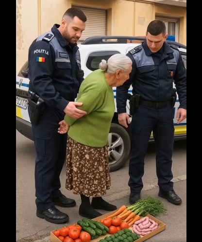 Polis, sokakta yasadışı olarak mal satan zavallı yaşlı kadın için üzüldü