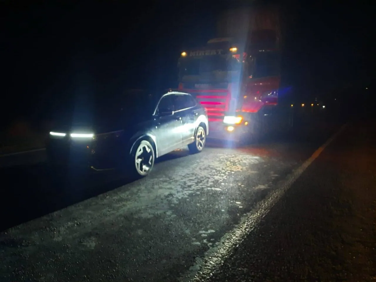 Trafik kazası geçirdi