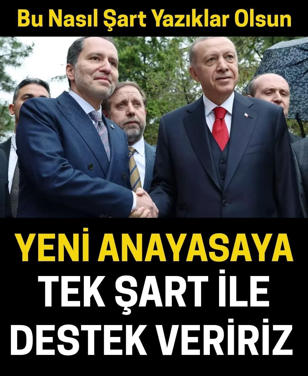Yeni anayasa için tek şartları
