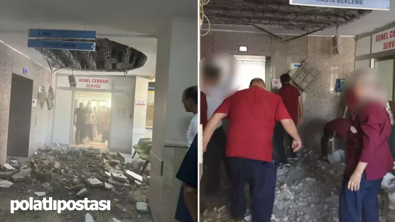 Devlet hastanesi çöktü