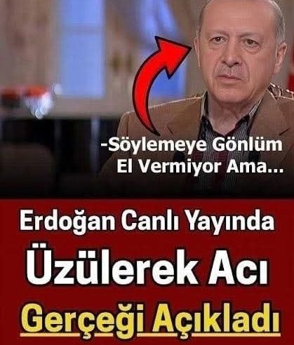 Erdoğan Türkiye için bu bir felaket dedi