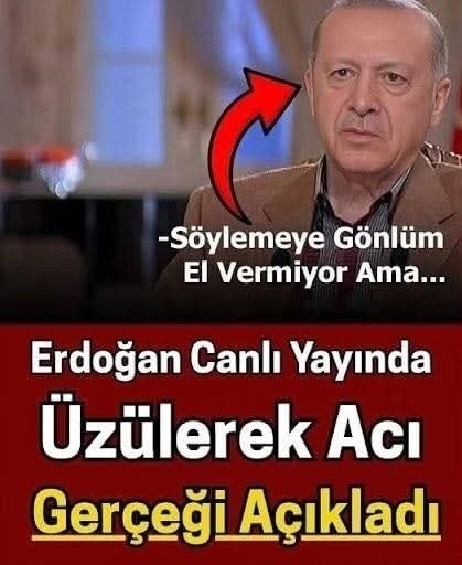 Erdoğan Türkiye için bu bir felaket dedi