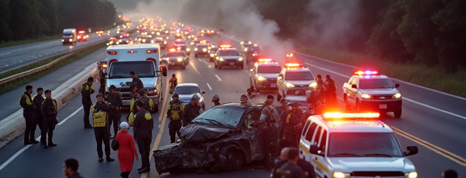 Otoyolda büyük bir şey oldu.