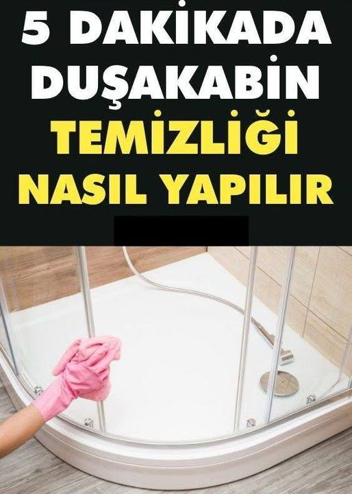 Duşakabinleriniz Tertemiz Olsun