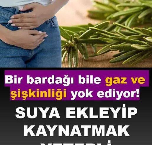 Bir bardağı bile gaz ve şişkinliği yok ediyor