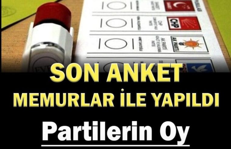 Son Anket Gündeme bomba Gibi Düştü
