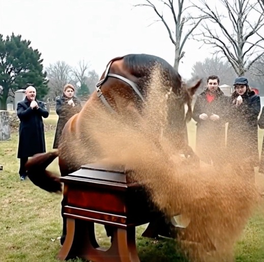 Eşimin cenaze töreni günü atı tabutun