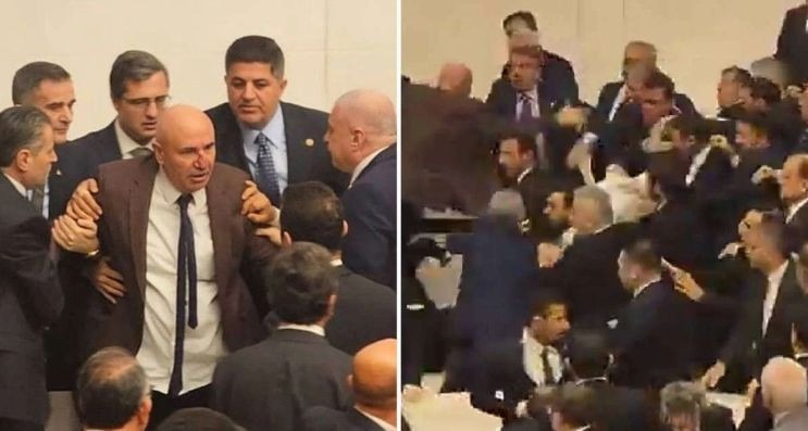 TBMM’de yumruklar havada uçtu