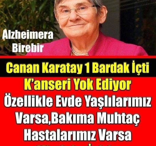 Canan Karatay K’anseri Ve Alzheimer Önleyici Besin