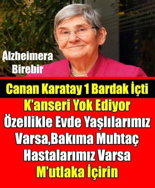 Canan Karatay K’anseri Ve Alzheimer Önleyici Besin