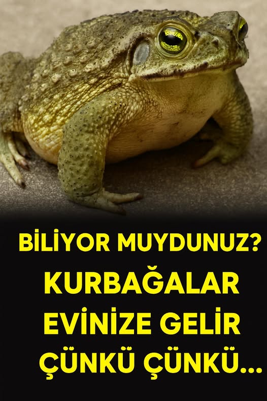 Kurbağaların evinize ne zaman geldiğini biliyor muydunuz.