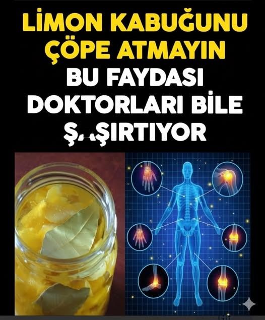 Eklem ağrılarının limon kabuğuyla tedavisi