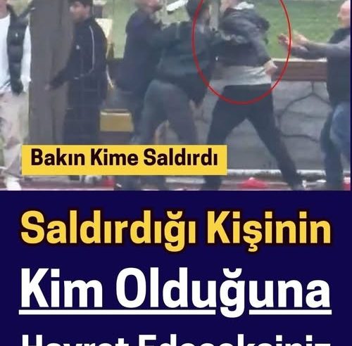 Saldırdığı kişi bakın kim çıktı