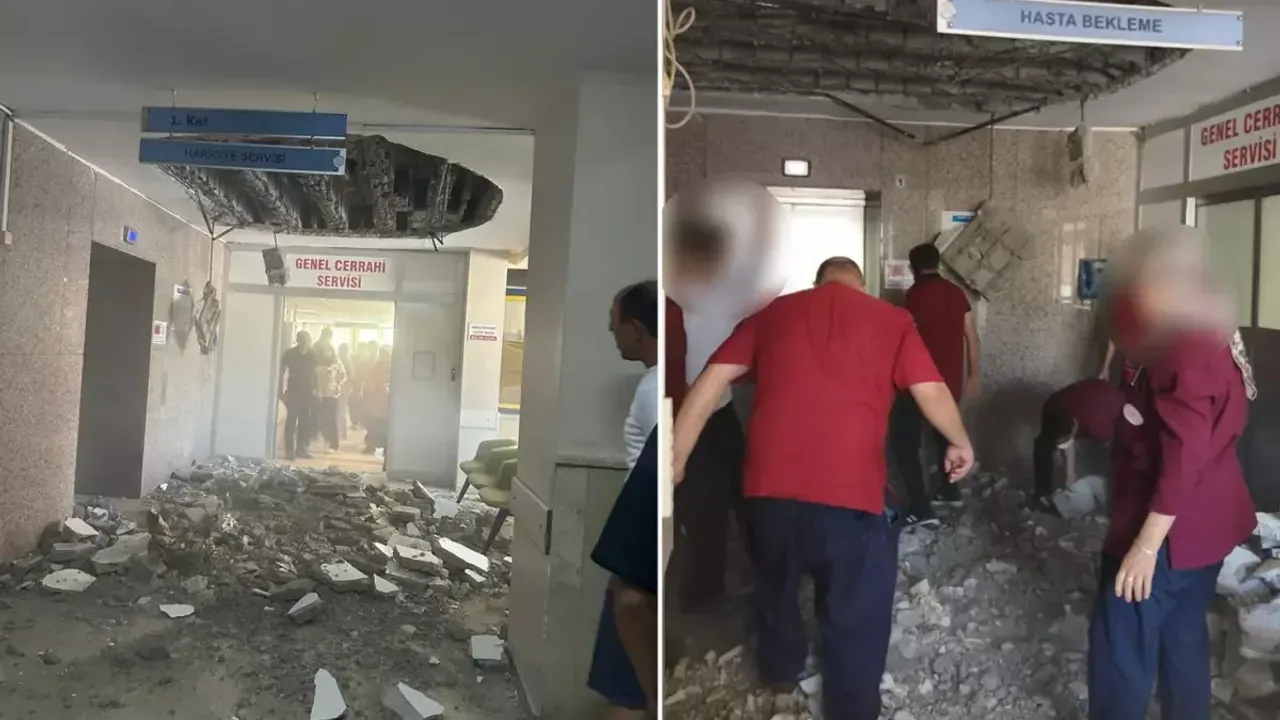 Devlet hastanesi çöktü